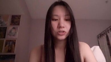 Cute Asian girl ASMR solo session destroying your ears raw