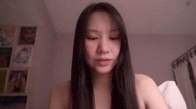 Cute Asian girl ASMR solo session destroying your ears raw