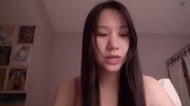 Cute Asian girl ASMR solo session destroying your ears raw