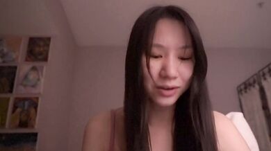 Cute Asian girl ASMR solo session destroying your ears raw