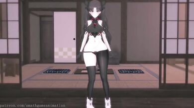Rin Tohsaka's slutty POV missionary destroyed her tight cunt raw hentai uncensored