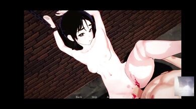 Demon slayer tied down gagged then forced to deepthroat my big dick till she gushes