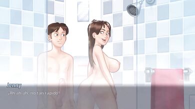 Steamy stepsister showers me then begs for a rough ass creampie