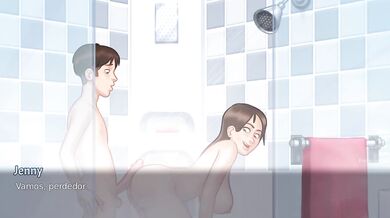 Steamy stepsister showers me then begs for a rough ass creampie