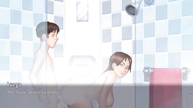 Steamy stepsister showers me then begs for a rough ass creampie