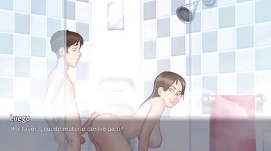 Steamy stepsister showers me then begs for a rough ass creampie