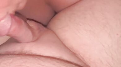 Blonde pawg deep throats a veiny thundercock until she gags