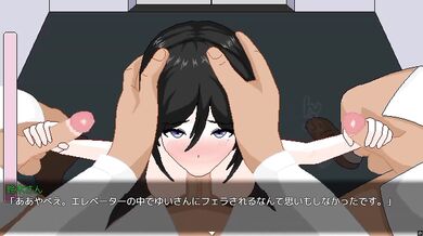 POV nasty female employee destroys mouth with thick loads H Animation Edition