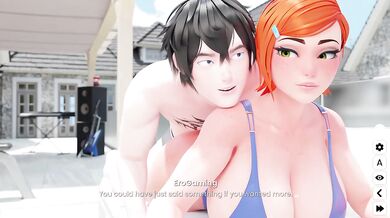 Gwen Titty Plush Workout Face Straddled In Mansion Days