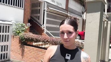 Argentinian Bunny Tattooed Small Tits Fucked Raw in The Sex Shop