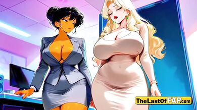 Model Employee Gets Fucked Raw by Boss while Cheating Wife Watches