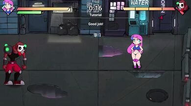Big boobs pixel art hentai game choked by gushing loads