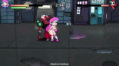 Big boobs pixel art hentai game choked by gushing loads