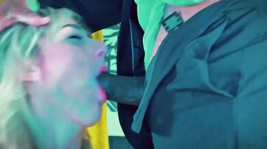 Heidi gets brutally face fucked by the crazy 88 in BBC parody creampie