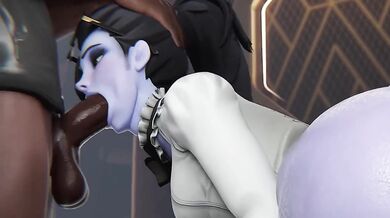 Overwatch Widowmaker gangbanged by 5 BBC studs creampie orgy