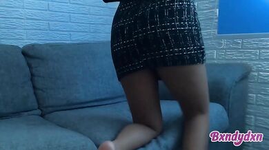 Pov latina all alone cumslut gets destroyed at home