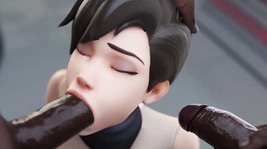 Tracer Gets Racked Double BBCed 3D Overwatch Animation