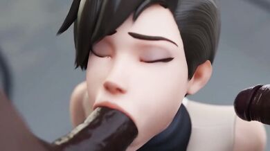Tracer Gets Racked Double BBCed 3D Overwatch Animation