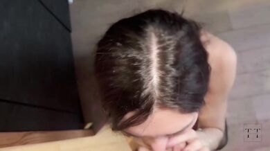 Jadilica destroys his face with 4K cum sloppy blowjob