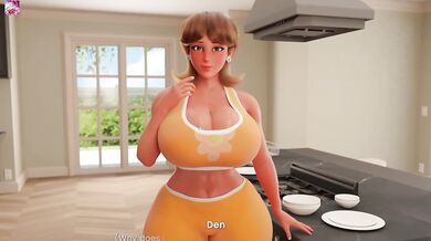 Debbie’s Sloppy Wet Titjob Covered in Dan’s Sticky Cum Mansion Days Gameplay
