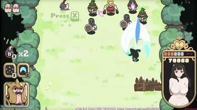 Hot anime girls get rescued but their big tits and ass get destroyed in this butt knight game