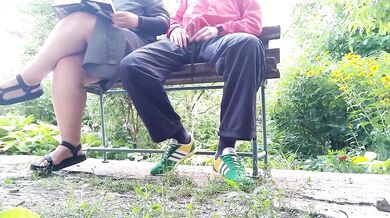Stepmom plays with my hard cock and makes me cum till I explode