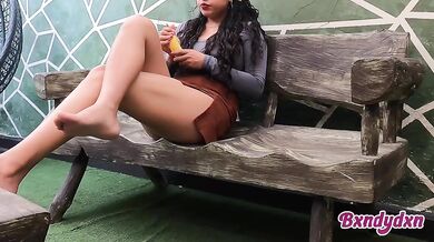Beautiful Latina solo POV gets turned on during breakfast seductive lingerie home alone