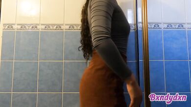 POV latina girl stripped bare at parents house big ass fetish