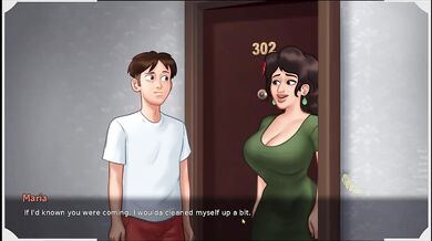 Maria deepthroats Tony right there without a care big tits swells up with cum