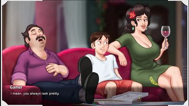 Maria deepthroats Tony right there without a care big tits swells up with cum