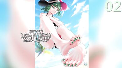 Tatsumaki destroys you for Fubuki’s feet obsession joi worship