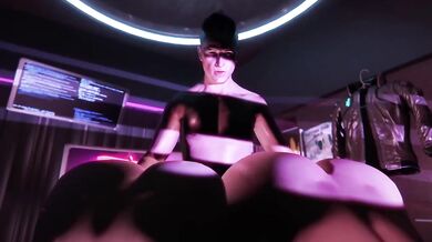 Braindance Threesome with Big Tits Big Ass 3D animated porn