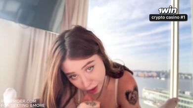 Rosie Rider deepthroat blowjob compilation gushing cum in mouth
