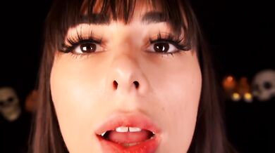 ASMR Vampire Girl devours your neck while licking your ears raw