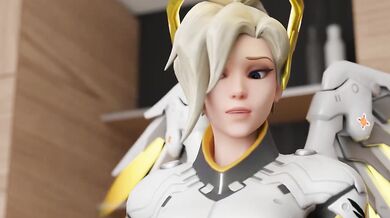 Tracer gets stuffed by Widowmaker gangbang with big dicks Overwatch hentai