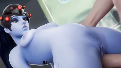 Widowmaker Takes Bandit’s Big Cock Until She Gushes 3D