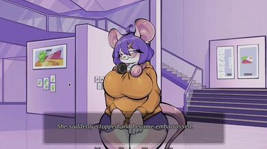Furry sex in college dorm ruins her deepthroat gaming session