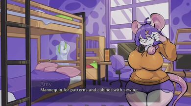 Furry sex in college dorm ruins her deepthroat gaming session