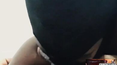 Perfect lips stuffed sloppy deepthroat nut in her mouth big ebony