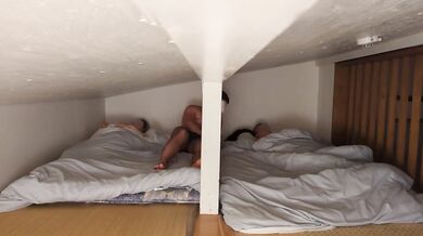 Stepdaughter creampied by stepdad caught in bed next to her