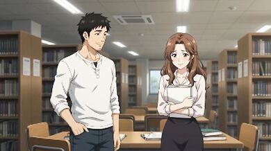 Exam stress melt when I fuck my barely-known classmate with big natural tits