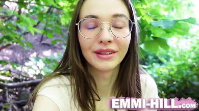 German cutie gets fingered raw in the woods wild climax