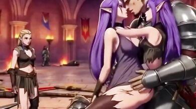 Warriors claim hot anime cum reward big boobs ass fuck