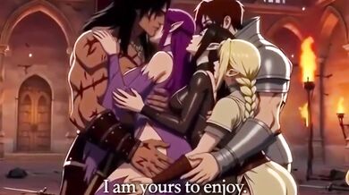 Warriors claim hot anime cum reward big boobs ass fuck