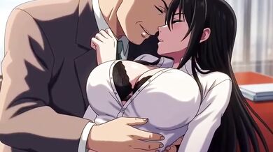 Big tits secretary gets fucked by her boss for promotion