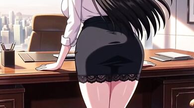 Big tits secretary gets fucked by her boss for promotion