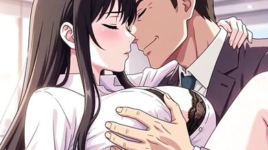 Big tits secretary gets fucked by her boss for promotion