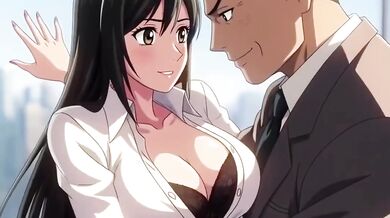 Big tits secretary gets fucked by her boss for promotion