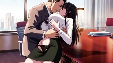 Big tits secretary gets fucked by her boss for promotion