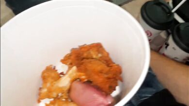 KFC Bucket handjob stepsister rough POV big ass doggystyle